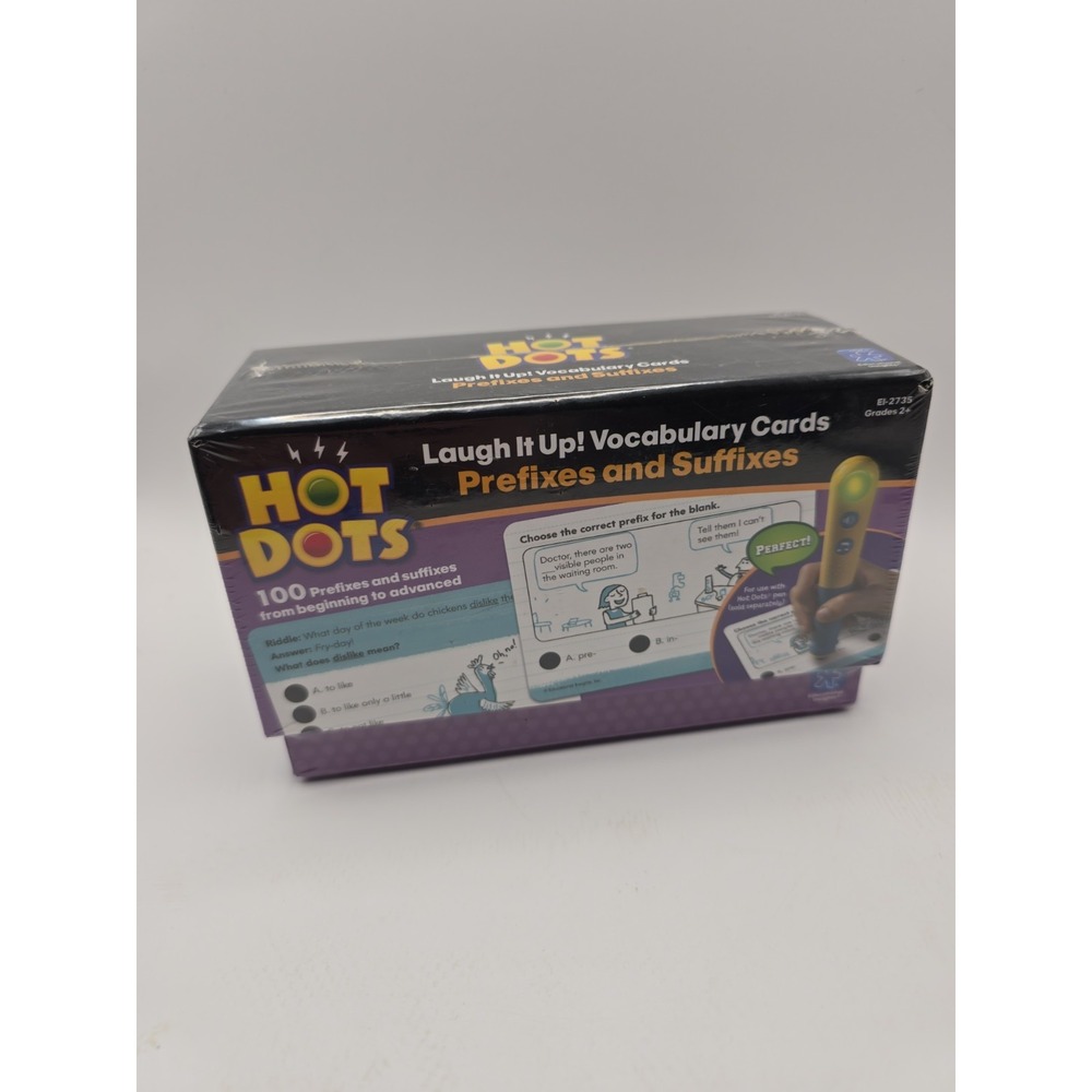 Hot Dots Word Families Phonics Flash Cards 72 Activities Homeschool Grades K-1